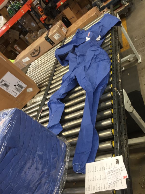 Photo 2 of 3M Protective Disposable Coveralls, Bulk Pack of 25, Hooded, Secondary Flame Spread-Resistant Treatment, SMS Based, Light Liquid Splash and Hazardous Dust Protection, Antistatic, 3XL, 4530-BLK-3XL
