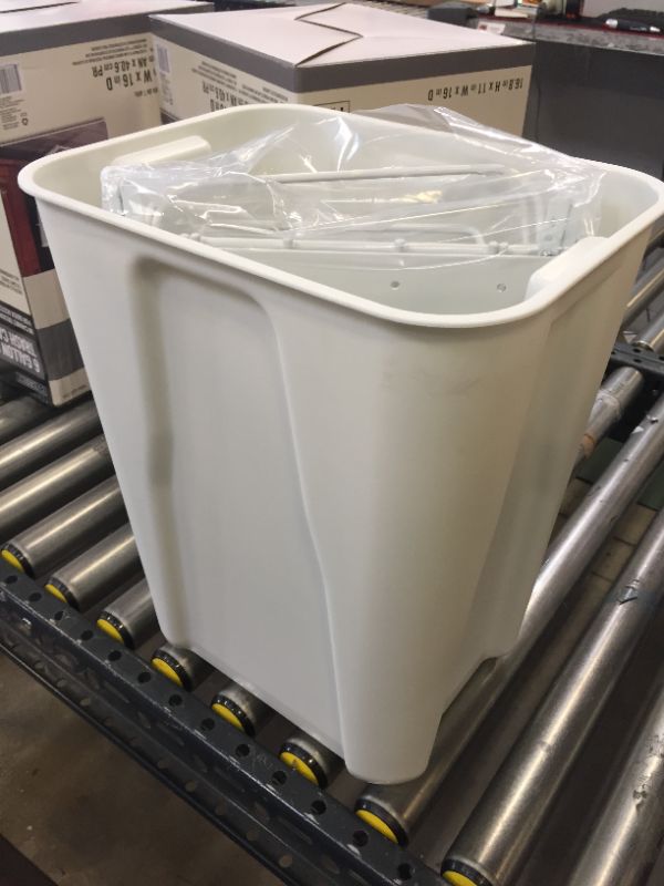 Photo 2 of 72.83 in. H x 3.44 in. W x 19.29 in. D White Steel Cube Storage Bin
