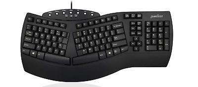 Photo 1 of Perixx PERIBOARD-512 Ergonomic Split Keyboard - Natural Ergonomic Design - Black
