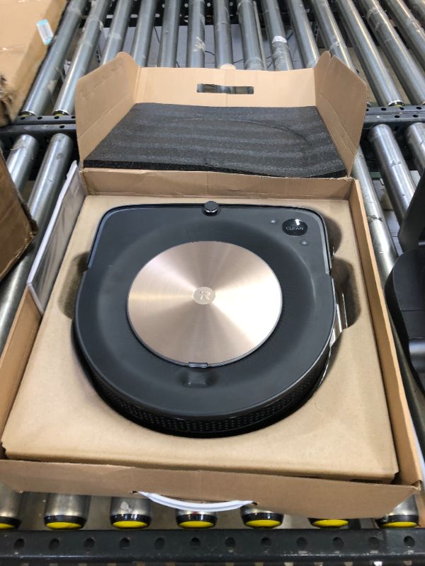 Photo 3 of iRobot Roomba s9+ (9550) Robot Vacuum with Automatic Dirt Disposal- Empties itself, Wi-Fi Connected, Smart Mapping, Powerful Suction, Corners & Edges, Ideal for Pet Hair, Black

