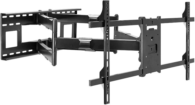 Photo 1 of Mount-It! Long Extension TV Mount, Dual Arm Full Motion Wall Bracket with 36 inch Extended Articulating Arm, Fits Screen Sizes 50 55 60 65 70 75 80 85 90 Inch, VESA 800x400mm Compatible, 176 lb
