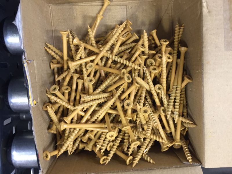 Photo 2 of #9 x 3 in. Star Flat-Head Wood Deck Screw 5 lbs.-Box (365-Piece)
