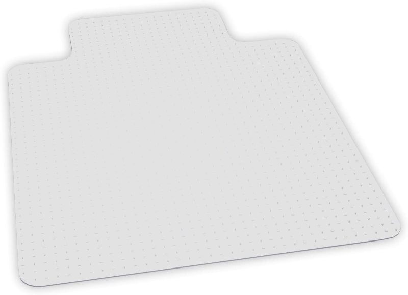 Photo 1 of ES Robbins EverLife Chair Mat with Lip for Medium Pile Carpet, 45"x53", Crystal Edge
