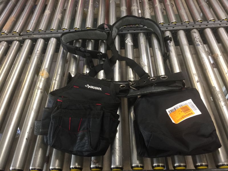 Photo 2 of 2-Bag 18 -Pocket Black Framer's Suspension Rig Work Tool Belt with Suspenders
