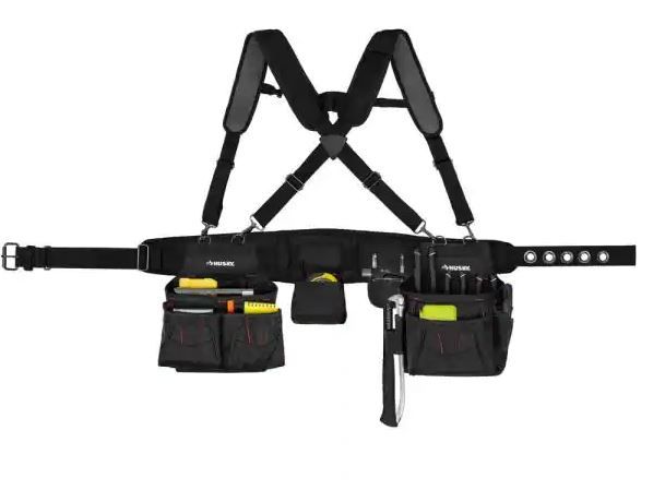 Photo 1 of 2-Bag 18 -Pocket Black Framer's Suspension Rig Work Tool Belt with Suspenders
