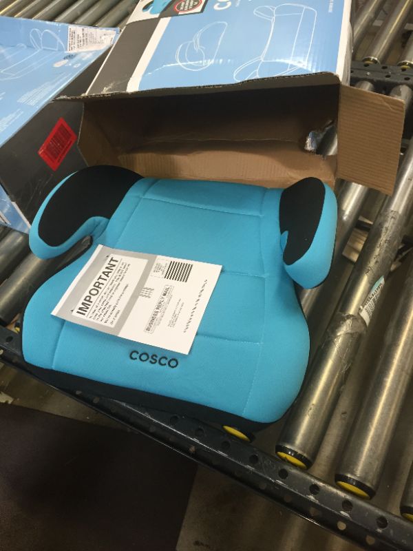 Photo 2 of Cosco Topside Backless Booster Car Seat, Turquoise ----- MINOR BOX DAMAGE