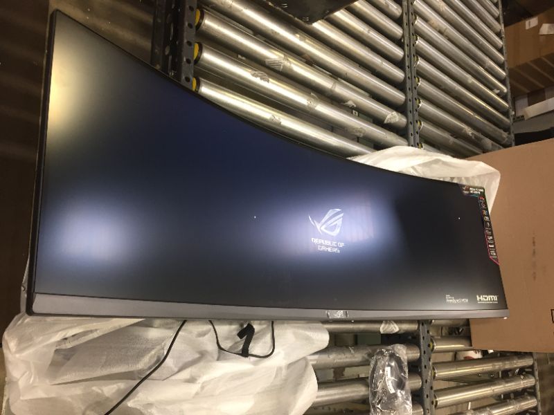 Photo 2 of Asus ROG Strix XG49VQ 49” Curved Gaming FreeSync Monitor 144Hz Dual Full HD HDR Eye Care with DP HDMI Black
