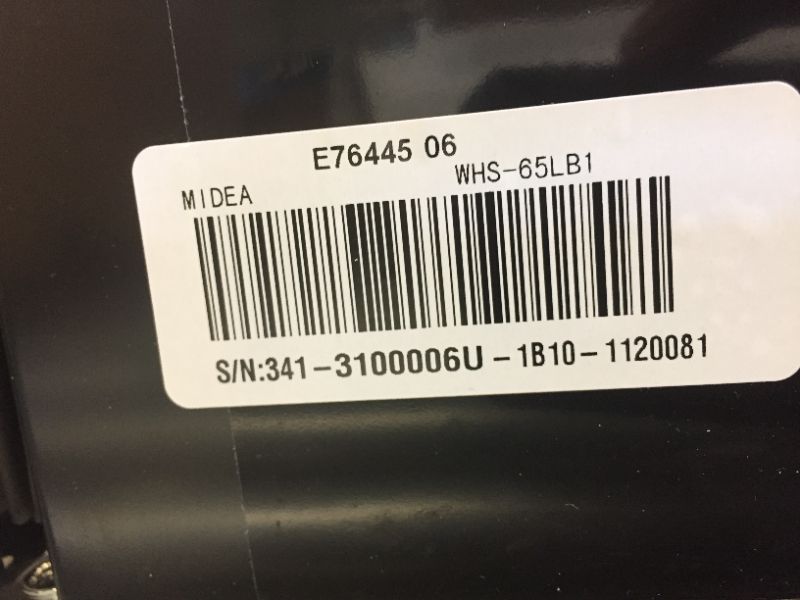 Photo 3 of Midea WHS-65LB1 Compact Single Reversible Door Refrigerator, 1.6 Cubic Feet(0.045 Cubic Meter), Black --- minor dents/scratches/scuffs