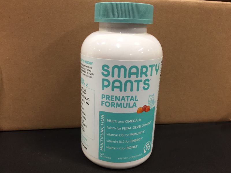 Photo 2 of (Pack of 3)--Exp/26-Mar-2023---SmartyPants Prenatal Formula Daily Gummy Multivitamin: 
120 Count 

