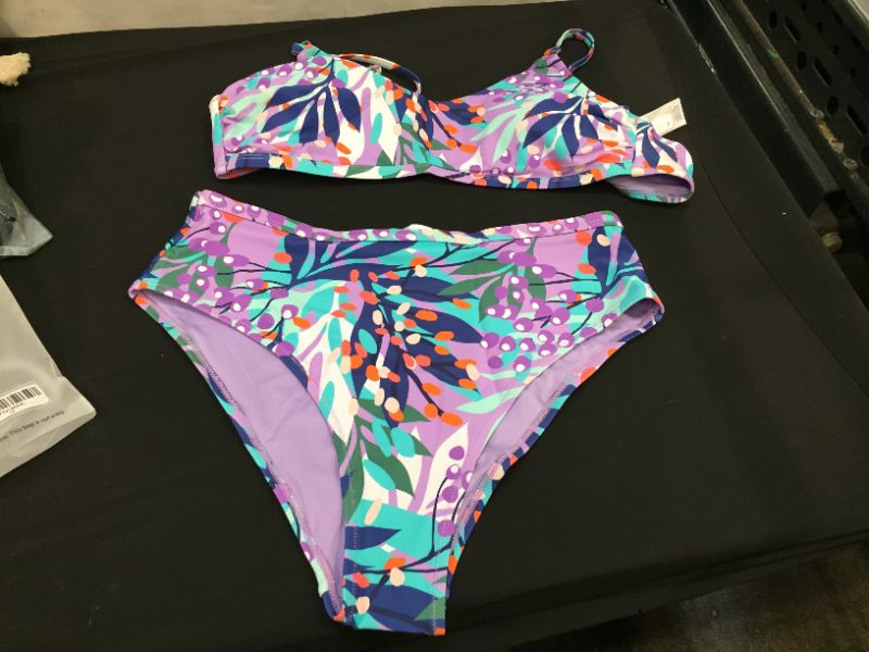 Photo 1 of Jenesis Tropical Back Hook Bikini
Size XL 