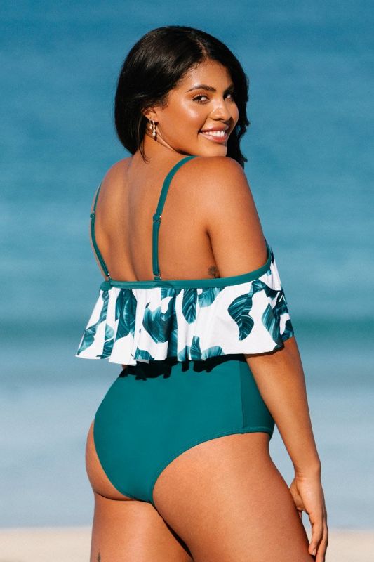 Photo 1 of 2X Zora Tropical Plus Size One Piece Swimsuit
