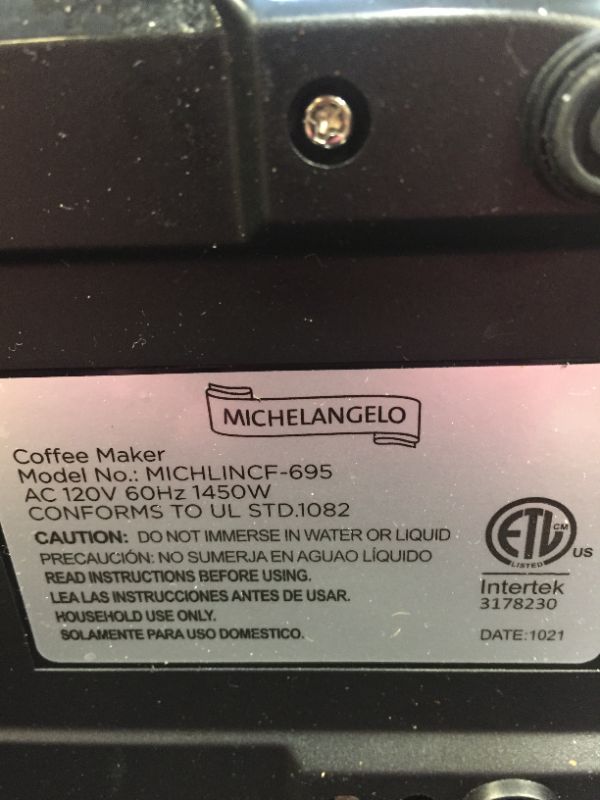Photo 1 of -TESTED- MICHELANGELO 15 Bar Espresso Machine with Milk Frother, Expresso Coffee Machines, Stainless Steel Espresso Maker for Cappuccino and Latte, Small Coffee Maker with Frother - Compact Design for Home