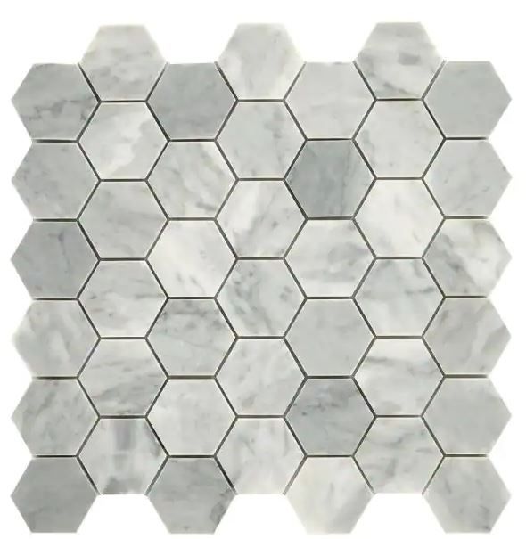 Photo 1 of 2 PACK Restore Mist Honed 12 in. x 12 in. Marble Mosaic Tile (0.97 sq. ft./ piece)
SOME TILES ARE CRACKED/STATTERED 