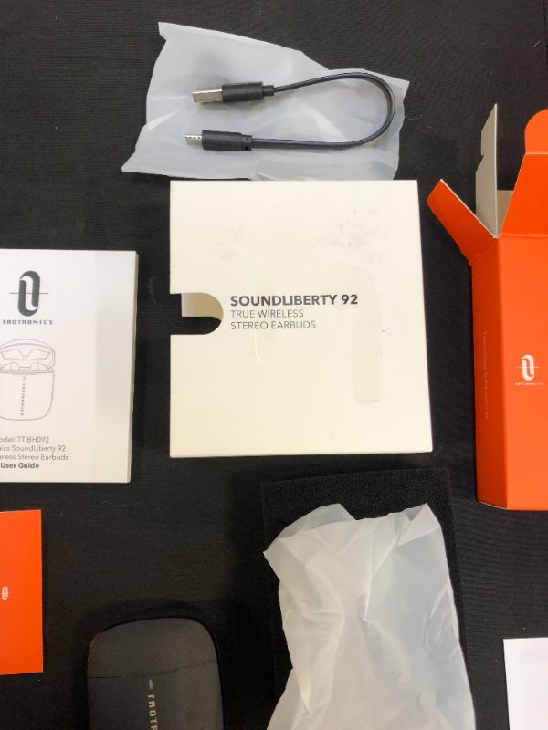 Photo 4 of Wireless Earbuds, TaoTronics SoundLiberty 92 Bluetooth 5.0 Earbuds with Charging Case Hi-Fi Stereo TWS True Wireless Earbuds with Mic Smart Touch Control IPX8 30H Playtime Wireless Earphones
