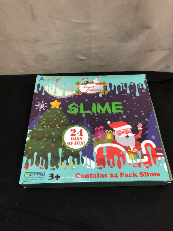 Photo 1 of 24 count advent calendar slimes 