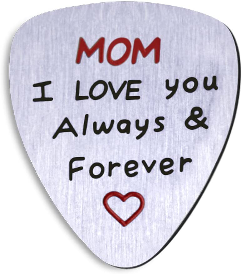 Photo 2 of 2 Pack NationInFashion Perfect Mother's Day Guitar Pick- gift from daughter or son. Mom I love you always and forever coin.
