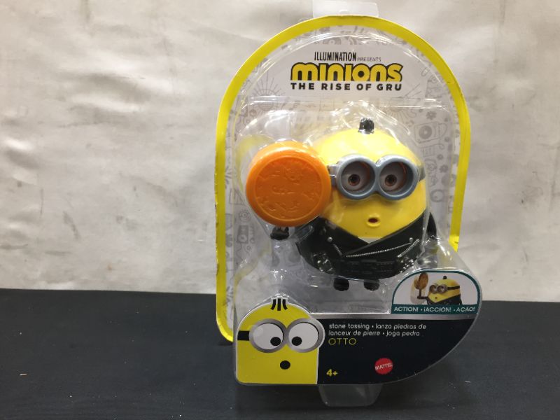 Photo 2 of Minions Rise of Gru Stone Tossing Otto Action Figure
