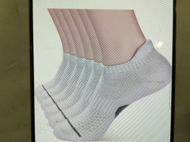 Photo 1 of cotton ankle heel socks for men white size 5-7