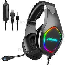 Photo 1 of ***BRAND NEW FACTORY SEALED*** ERXUNG J20 Gaming Headset 50mm Driver Unit 3D Stereo Sound RGB Light Noise Reduction Mic 3.5mm USB Port for PS4 PC Xbox One Switch Smartphone
