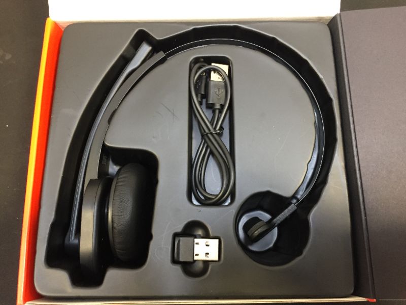 Photo 1 of TaoTronics Bluetooth Headset with Microphone, Wireless Headset with USB Adapter 