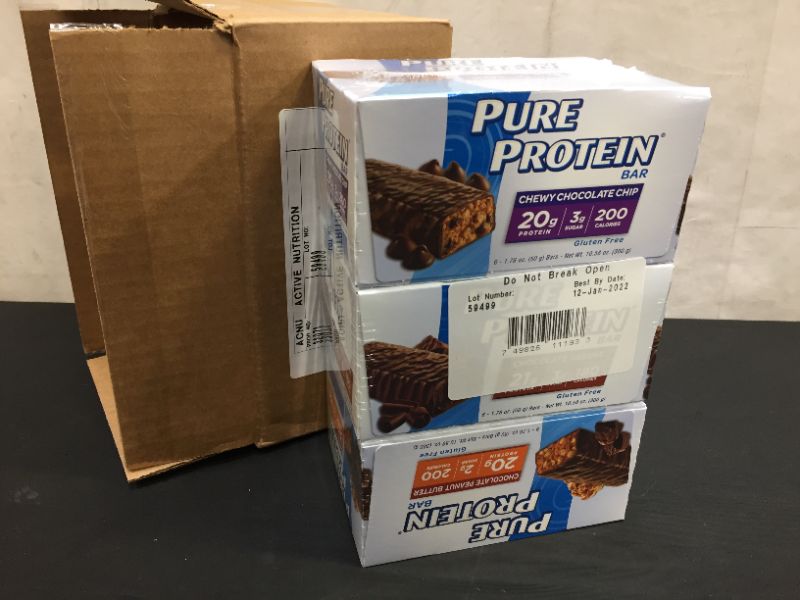 Photo 1 of 36/1.76 Oz Pure Protein Bar,variety Chocolate Snack,gluten Free
EXP--12-Jan-2022