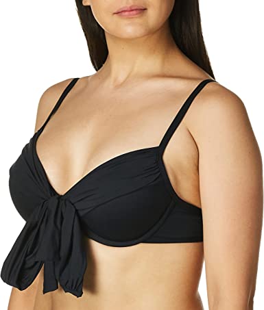 Photo 1 of La Blanca Women's Island Goddess Wrap Underwire Push Up Swimsuit Top BLACK
SIZE 4 