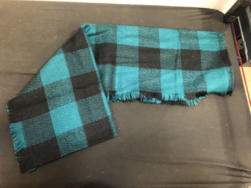 Photo 1 of Wander agio womens winter warm plaid scarf green 9