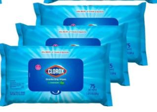 Photo 1 of 2 BOXES OF 3 PACKS EACH Clorox Disinfecting Wipes, Fresh Scent, Bleach-Free Cleaning Wipes. 
