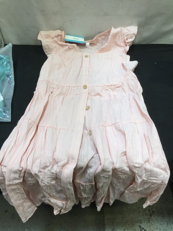 Photo 1 of MIDI BUTTON DOWN DRESS (LIGHT PINK) SIZE LARGE