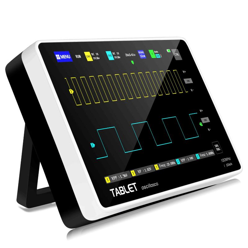 Photo 1 of YEAPOOK ADS1013D Handheld Digital Tablet oscilloscope Portable Storage Oscilloscope Kit with 2 Channels, 100Mhz Bandwidth, 1GSa/s Sampling Rate 7" TFT LCD Touch Screen (ADS1013D Plus)