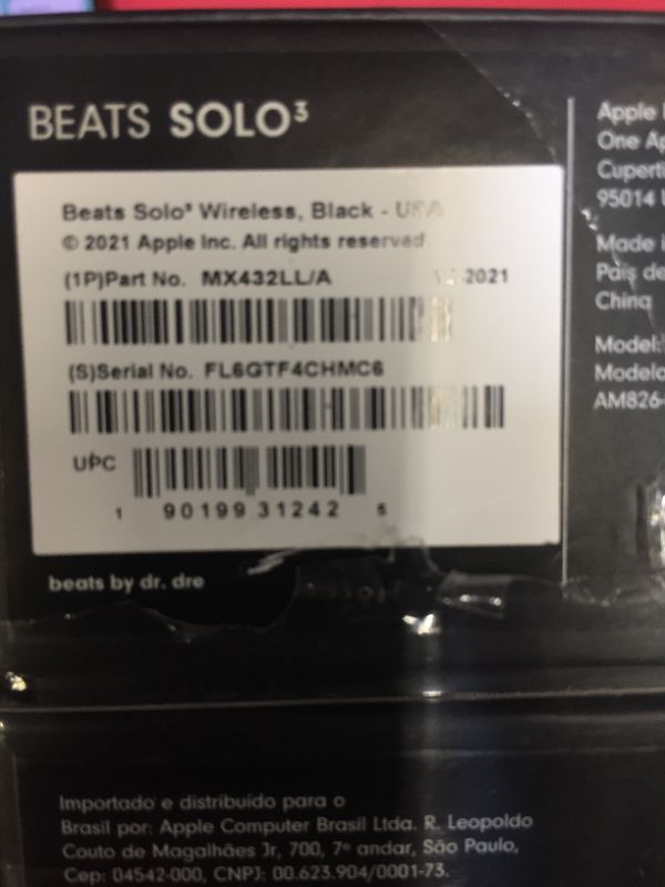 Photo 2 of Beats Solo3 Wireless On-Ear Headphones - Apple W1 Headphone Chip, Class 1 Bluetooth, 40 Hours of Listening Time, Built-in Microphone - Black (Latest Model)