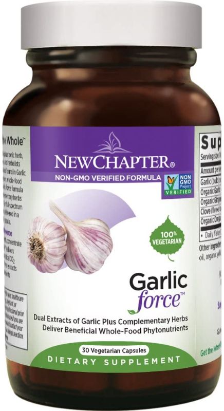 Photo 1 of 
New Chapter Garlic Supplement - Garlic Force with Supercritical Organic Garlic + Non-GMO Ingredients - Vegetarian Capsules, 30 Count EXP 6/23
