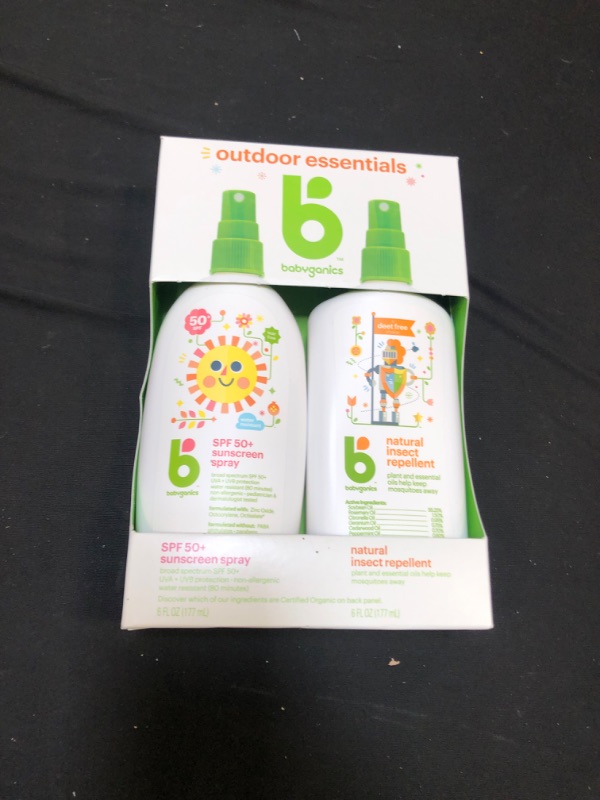 Photo 2 of Babyganics® 2-Pack Mineral-based Sunscreen Spray + Natural Insect Repellent