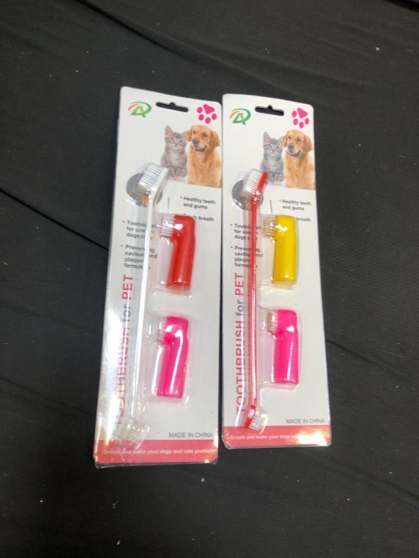 Photo 1 of 2 pack toothbrush for dogs 