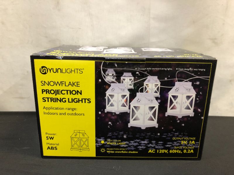 Photo 1 of Snowflake Projection String Lights 