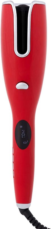 Photo 1 of 1 Inch Ceramic Rotating Curler Automatic Curling Iron Instant Heat up to 410°F Suitable for All Hair Types (Red) ---Brand New Factory Sealed---