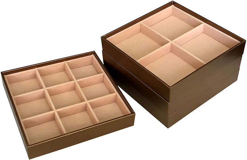 Photo 2 of ABO Gear Stackable Jewelry Box Jewelry Organizer Jewelry Trays - Set of 4 - Bronze
