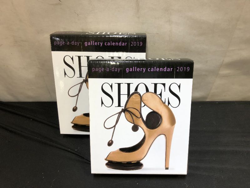 Photo 2 of 2 Packs Shoes Page-A-Day Gallery Calendar 2019