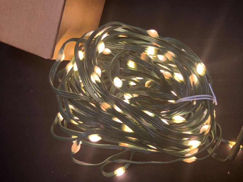 Photo 2 of Vanthylit 150 LED Fairy String Lights with Green Wire le Warm White Christmas Light Decorations for Indoor and Outdoor Decoration
