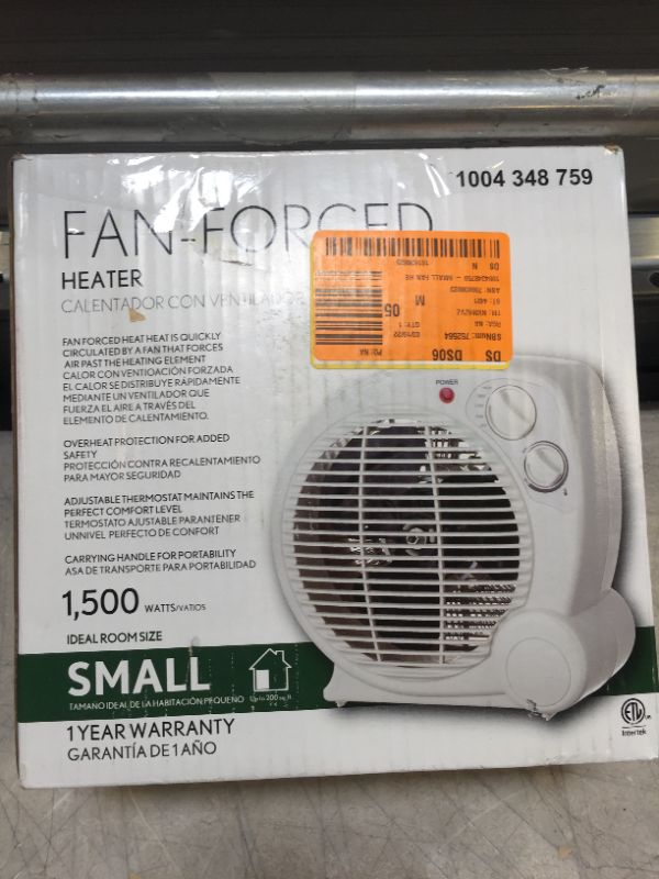 Photo 2 of 1500-Watt Electric Fan Forced Portable Heater
