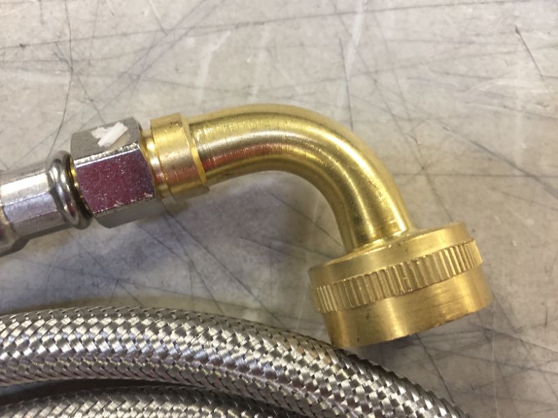 Photo 3 of 3/8 in. COMP x 3/8 in. COMP x 60 in. Universal Stainless Steel Dishwasher Connector--hose only 
