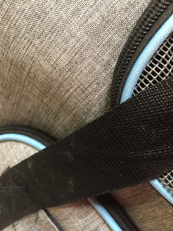 Photo 2 of 19 x 15 inches animal carrier color grey and blue 