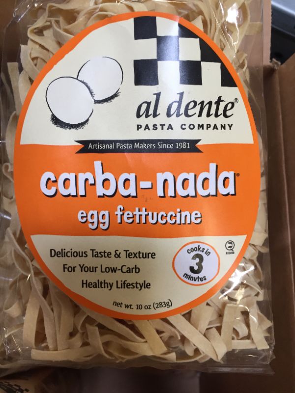 Photo 3 of Al Dente Carba-Nada Egg Fettuccine, 10-Ounce Bags (Pack of 6)
