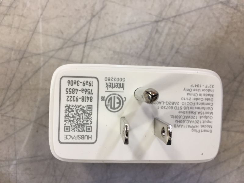 Photo 4 of 15 Amp 120-Volt Smart Hubspace Wi-Fi Bluetooth Plug with 1 Outlet Works with Amazon Alexa and Google Assistant
