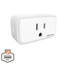 Photo 1 of 15 Amp 120-Volt Smart Hubspace Wi-Fi Bluetooth Plug with 1 Outlet Works with Amazon Alexa and Google Assistant
