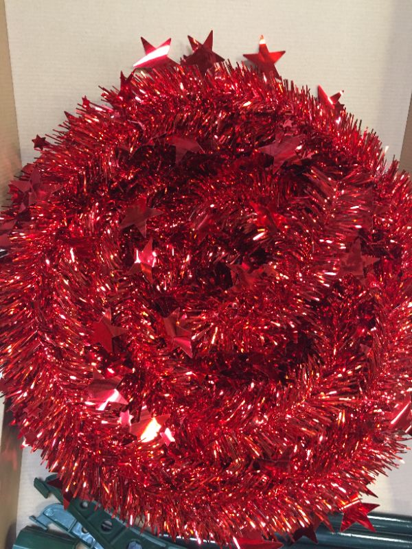 Photo 2 of chirstmas 6 feet garland tree red