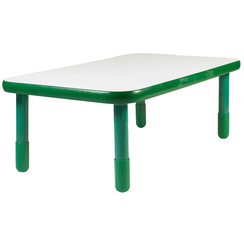 Photo 1 of "Angeles Baseline 48""x30"" Rect. Table, Homeschool/Playroom Toddler Furniture, Kids Activity Table for Daycare/Classroom Learning, 18"" Legs, Green" (AB745RPG18) INCOMPLETE SET!!! MISSING LEGS!!
