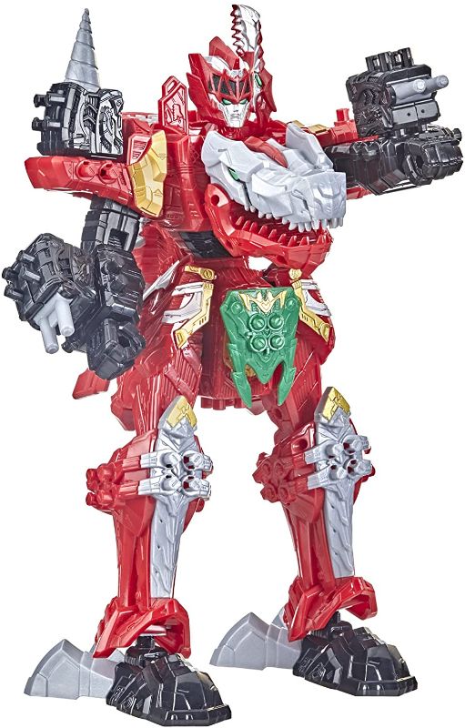 Photo 1 of Power Rangers Dino Fury T-Rex Champion Zord for Kids Ages 4 and Up Morphing Dino Robot Zord with Zord Link Mix-and-Match Custom Build System
