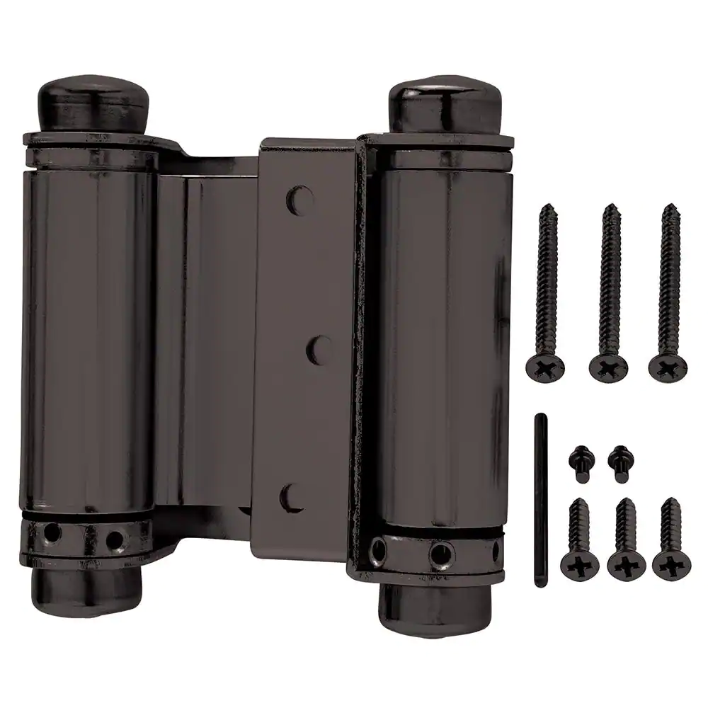 Photo 1 of 3 pack Everbilt 3'' Oil Rubbed Bronze Double Action Spring Hinge 
