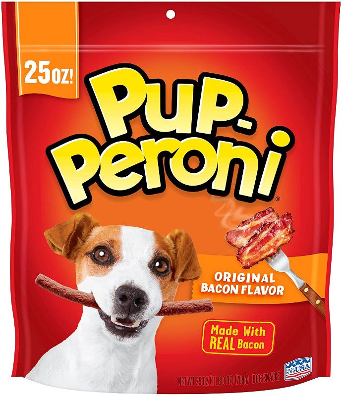 Photo 1 of 4 pack Pup-Peroni Original Bacon Flavor Dog Snacks, 25-Ounce
best by May 04 2022